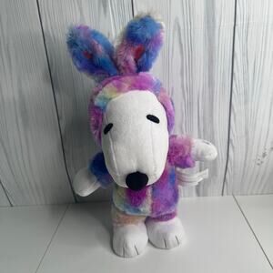 Gemmy Peanuts Easter Bunny Animated Snoopy Dancing Plush 2024